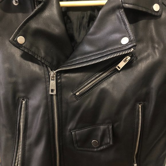 Zara Faux Leather Jacket - Picture 4 of 4